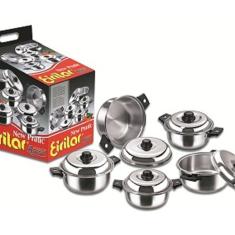 Jogo de Panelas New Pratic 5 Peças Polido - Eirilar