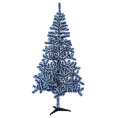 Arvore De Natal Nevada Com 450 Galhos E Pe De Plastico 2,10M