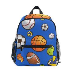 My Daily Kids Mochila de beisebol basquete futebol berçário bolsas para crianças na pré-escola