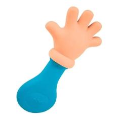 Mordedor e Chocalho Mãozinha Colors Azul BDA Toyster