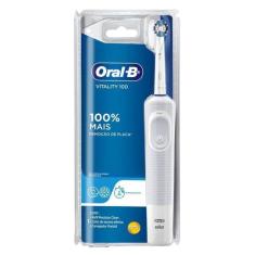 Escova Dental Elétrica Oral B Vitality Precision Clean Branco