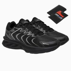 Tênis Esportivo Masculino Para Caminhada Academia Corrida Dia a Dia + Carteira-Masculino