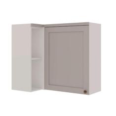 Armário Aéreo de Canto 93cm Para Cozinha Modulada Nichos MDF - GenialF