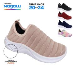 Tênis Infantil Meninos Meninas Para o Dia a Dia sem cadarço de elástic