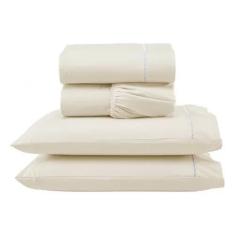 Jogo de Lençol Casal Queen Micropercal 400 Fios 03 Peças Com Elástico 