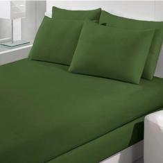 Lençol de Malha Solteiro Venesa, musgo