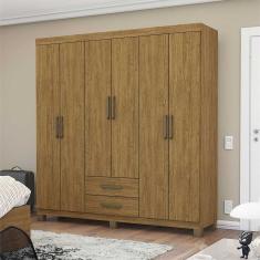 Guarda Roupa Casal A22 6 Portas 2 Gavetas Carioca Móveis