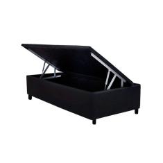 Cama Box Baú Solteiro Universal Courano Black (88x188x35) - Costa Rica
