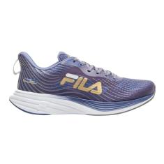 Tênis Fila Racer Curve Feminino Roxo Acinzentado e Dourado