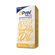 Vitamina D DPrev Todo Dia 1000Ui 30 Cápsulas