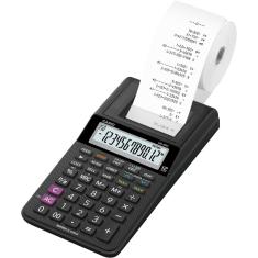 Calculadora Com Bobina Casio Hr-8rc-we-b-dc 12 Dígitos Preta