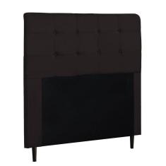 Cabeceira de Casal 140cm Luna I02 Suede Marrom Mpozenato