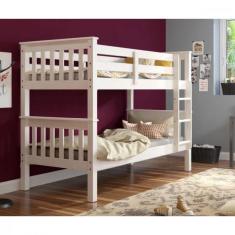 Beliche Madeira Maciça Com Escada Fixa Branco