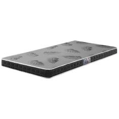 Colchão Solteiro Espuma Querubin D20 78x188x12cm Dupla Face Preto Zidi
