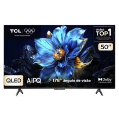 Smart TV TCL 50 Polegadas QLED 4K P7K WiFi Bluetooth Google TV HDR10+ Dolby Atmos Dolby Vision 50P7K