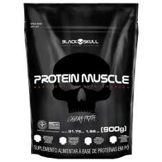 Protein Muscle - Blend Proteínas - 900G - Refil - Black Skull-Unissex