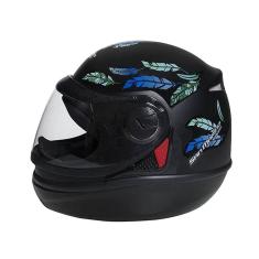 Capacete Speed Fly Preto Fosco Azul TAM 60 Moto