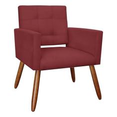 Poltrona Decorativa Para Sala Camila Suede - Estopar