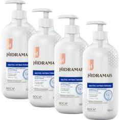 Kit 4 Sabonete Gel Neutro Antibacteriano 500 ml Hidramais