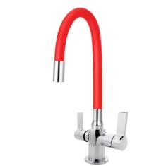 Torneira Misturador Monobloco Tubo Color Vermelho Mesa - TFC