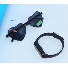 Kit Relógio Infantil Led Bracelete Silicone Ajustável Esporte + Óculos