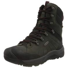 KEEN Bota de neve masculina Revel 4 com isolamento polar à prova d'água, Ímã/tapete vermelho, 38