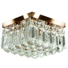 Lustre De Cristal Legitimo Wonderwall 20x20 Cobre - MARRYLUZ