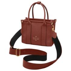 Bolsa de Couro Mariart Mini Acácia, Terracota