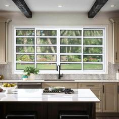 Janela Elite com Travessas 4 Folhas Moveis 120 X 150 Vidro Liso - Brim