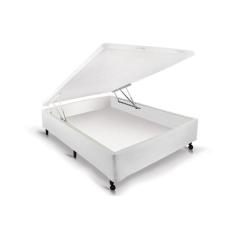 Cama Box Baú Universal Viúva Courano White New (128x188x30) - Castor