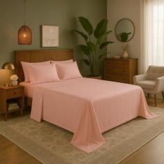 Lençol Superior King Size Avulso Sem Elástico 400 Fios Com Bainha - Mo