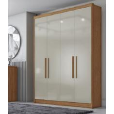 Guarda Roupa Solteiro Moderni 4 Portas - Novo Horizonte