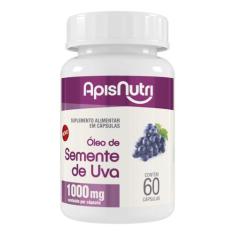 Óleo de Semente de Uva 1000mg 60 Cáps Apisnutri - SV