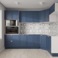 Cozinha Modulada 7 Peças 3 Aéreos 3 Balcões e Torre Quente Arizona Cab