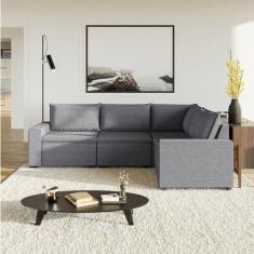 Sofá Modular de Canto 4 Módulos Zen CabeCasa MadeiraOriginals - CabeCa