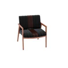 Poltrona Lang Preta e Marrom