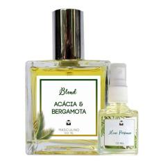 Perfume Acácia & Bergamota 100ml Masculino - Blend de Óleo Essencial Natural + Perfume de presente