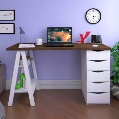 Escrivaninha Artany Spirit II com 5 Gavetas