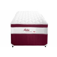 Cama Box Conjugado Solteiro: Colchão Molas Bonnel Rubio Euro Pillow (88x188x57) Herval
