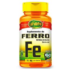 Ferro Quelato Fe  - 60 Cápsulas 500Mg Unilife