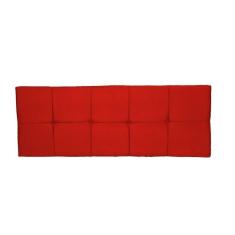 Painel Cabeceira De Casal King 190cm Para Cama Box Nina Suede Vermelho
