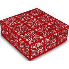 Taschibra 04060003-19, Plafon Renda 106 LED Autovolt E27, 40W, Vermelho Fosco