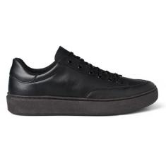 Tenis Casual Canva Basico Original Calce Facil Elastico Preto - Via Fa