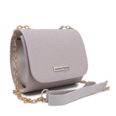 Bolsa Lorena Vitoria Pequena Feminina Transversal Alça Com Corrente Lu