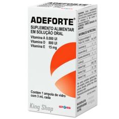 Adeforte Suplemento Alimentar Whey Vitaminas 1 Ampola 3ml