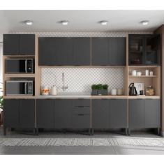 Cozinha Modulada 6 Peças Ftm006 Avena Grafito