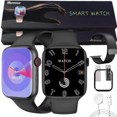 Relógio Smartwatch W29s Kit C/Pulseira e Pelicula Extra Original Android iOS Microwear Gps Nfc Nf-Unissex