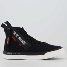 Tênis Coca Cola Atlanta Hype Zipper Feminino Preto-Feminino