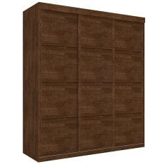 Guarda Roupa Casal Veneza 3 Portas de Correr 3 Gavetas MDP Malbec Framar Móveis