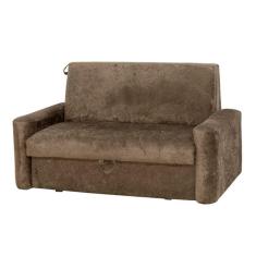 Sofá-Cama com Baú MX Carol Suede Amassado